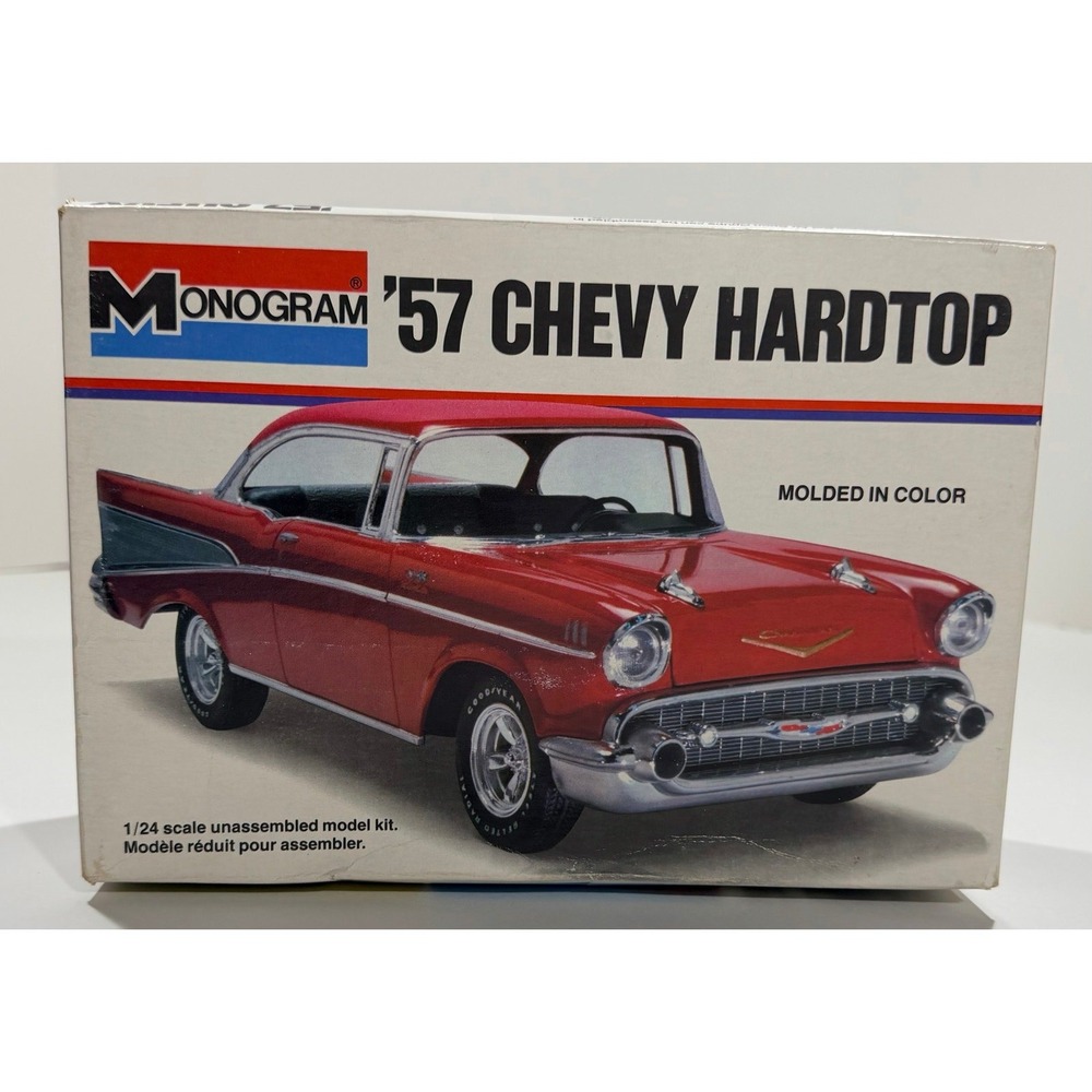 Vintage ORIGINAL‎ ISSUE Monogram '57 Chevy Hardtop 1/24 #2225 1977